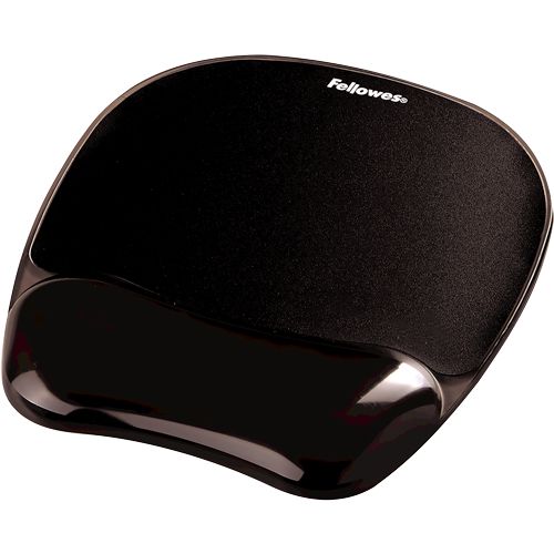 Fellowes Crystals Muismat - Zwart - Standaard - Plastic