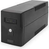 DIGITUS Ononderbreekbare voeding - Lijninteractief UPS-systeem - 600VA 360W - AVR - 2 contactdozen - Met UPS-software - USB- en RJ11-aansluitingen