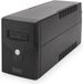 DIGITUS Ononderbreekbare voeding - Lijninteractief UPS-systeem - 600VA 360W - AVR - 2 contactdozen - Met UPS-software - USB- en RJ11-aansluitingen