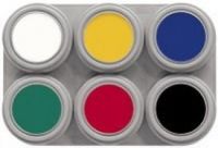 Grimas - Water make-up - Palette 6 - Basiskleuren - 6x2,5ml