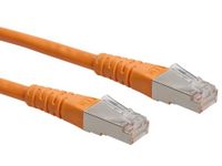 ROLINE patchkabel Cat.6 (Klasse E) S/FTP (PiMF), oranje, 0,3 m