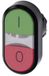 Siemens 3SU10003AB420AK0 3SU1000-3AB42-0AK0 Dubbele drukknop (b x h) 29.8 mm x 57.7 mm IP66, IP67, IP69/IP69K 1 stuk(s)