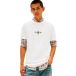 Tommy Hilfiger T-shirt Regular Block Sign Écru Taille : XXL