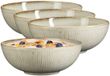 Mica Decorations Soepkom Nusa - 12x - couleur crème - 17 x 6 cm - céramique