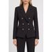 NIKKIE getailleerde double breasted blazer - zwart