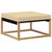 vidaXL - Extérieur - Repose-pieds - Massif - Acacia - Bois - Blanc
