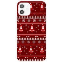 1001 coques Apple iPhone 12 bedrukt siliconen hoesje - pull de noel santa