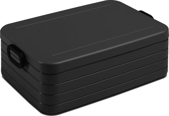 Mepal Take a Break Lunchbox XL - Nordic Black - 2L - BPA Free - 12 Sandwich Capacity
