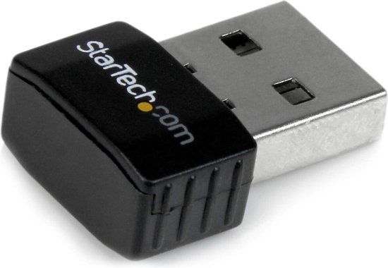 StarTech.com USB 2.0 300 Mbps Mini draadloos-N netwerkadapter - 802.11n - Zwart