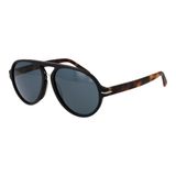 Botaniq BIS-7020 104 57 Zonnebril Unisex Zwart Acetaat Grijs