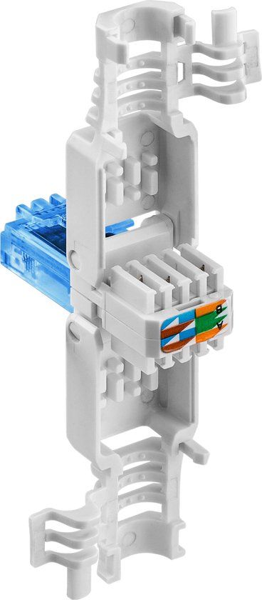 Goobay CAT6a RJ45 toolless connector U/UTP netwerkkabel - wit
