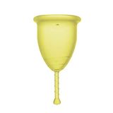 Rainbow Cup Menstruatiebeker, Made in Italy, van medische siliconen zonder latex en additieven, comfortabel, milieuvriendelijk, veilig, in meerdere varianten, kleur zonnestraal, maat 1