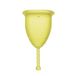 Rainbow Cup Menstruatiebeker, Made in Italy, van medische siliconen zonder latex en additieven, comfortabel, milieuvriendelijk, veilig, in meerdere varianten, kleur zonnestraal, maat 1