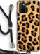 Case Company® - Samsung Galaxy A03S Hoesje met Koord - Luipaard