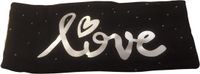 AWR Kwalitatieve Dames 4-seizoenen Haarband / Hoofdband | One Size - Zwart Love