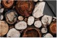 Dietrix Inductie Beschermer - 78x52cm - Hout en Boom - Bruin/Wit