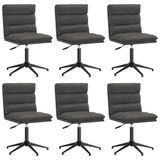 VidaXL Eetkamerstoelen 6 stuks Kunstleer Zwart