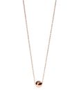 PURELEI Halsketting Minimalist Orb Roségoud Roestvrij staal 45 cm