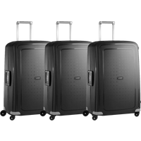Samsonite S'Cure Spinner 75cm Black Kofferset