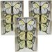 Othmar Decorations Papillons décoratifs sur clip - 9x - jaune clair - 12 x 8 cm - objet de décoration hobby
