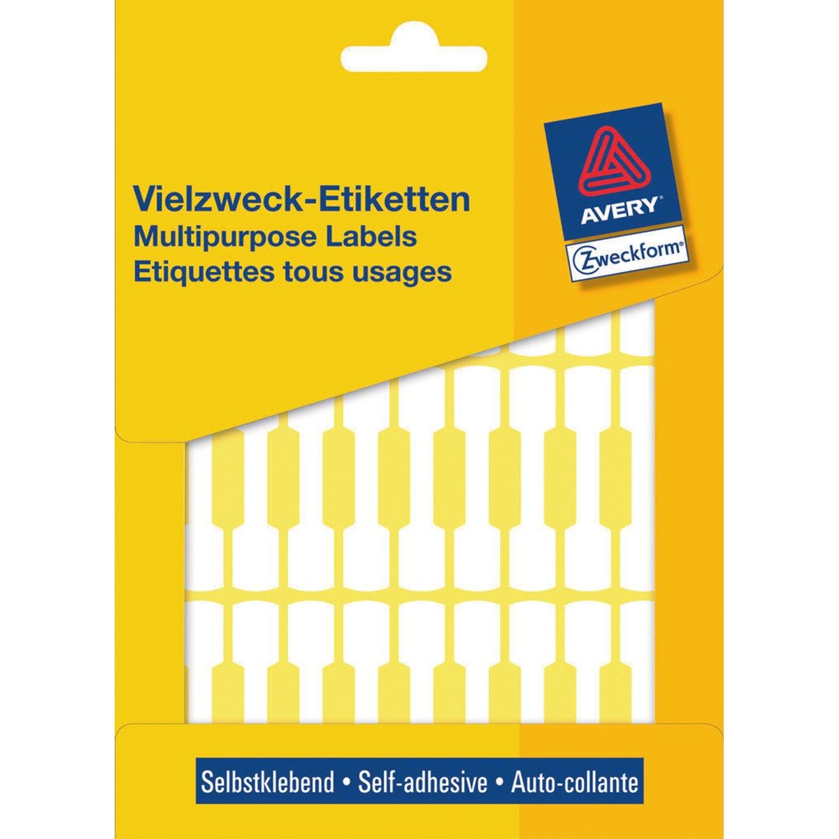 Avery Prijsetiketten - wit - 49,0 x 10,0 mm - permanent klevend