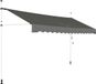 COAST Parasol - Extensible - Imperméable - 395cm Large - Gris