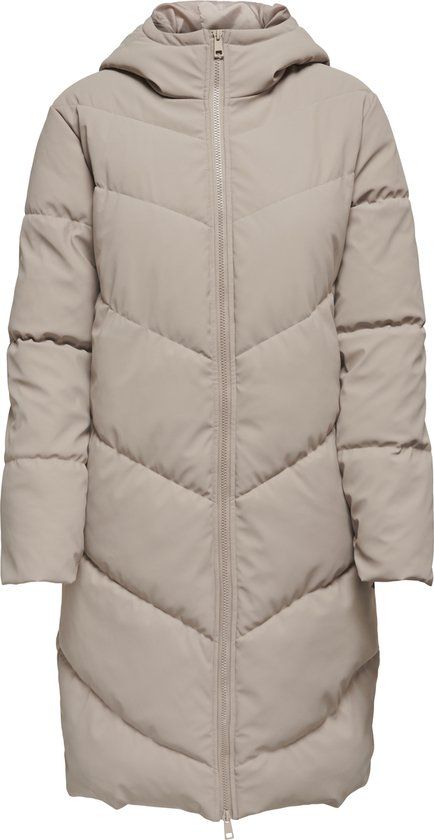 JDY JDYULRIKKA WATER REP PUFFA OTW NOOS Women's Jacket - Size L - Simply Taupe