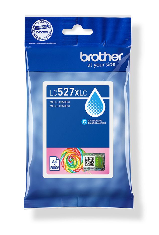 Brother LC527XLC Cyaan Ink Cartridge - High Yield - Original