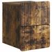 vidaXL Muurbevestigde Nachttafel Gerookt eiken 33 x 34,5 x 43 cm