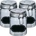 Zeller Weckpot/inmaakpot - 4x - 250 ml - glas - met beugelsluiting - incl. etiketten
