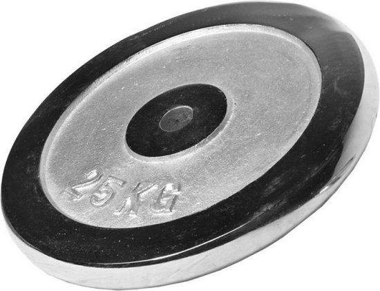 Gorilla Sports Halterschijf - 20 kg - Chroom - 30 mm