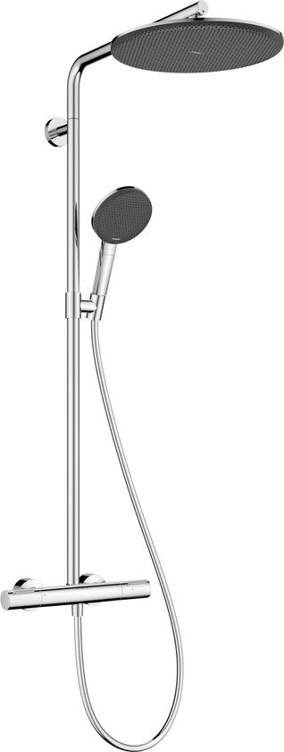 Hansgrohe Raindance Alive S Puro Showerpipe met Ecostat thermostaat - 300mm - 1 straalfunctie - Chroom