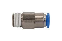 Ger. RIEGLER Ger. Terugslagklep »Blaue serie«, R 1/2 a., 10 mm, 10 bar, kunststof/MS vern.