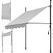tectake Pare-soleil Réglable – Auvent – 150 x 180 cm – Gris clair