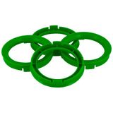 Set TPI Set TPI Centreerringen - 67.1->59.1mm - Sea Foam Groen