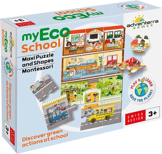 Adventerra Games My Eco School Legpuzzel 12 stuk(s) Onderwijs