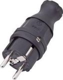 Unbekannt interBär 9003-004.01 Stekker met randaarde Rubber 230 V Zwart IP44