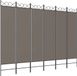 vidaXL Kamerscherm met 6 panelen 240x200 cm stof antracietkleurig