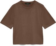 VERO MODA VMSILJE 2/4 O-NCK OVERSIZE PULL GA NOOS Dames Gebreide truien L Cocoa Brown