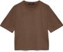 VERO MODA VMSILJE 2/4 O-NCK OVERSIZE PULL GA NOOS Dames Gebreide truien L Cocoa Brown
