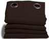 Moondream DecibelControl™ 3in1 Anti-Ruisgordijn | Geluidsisolatie | Thermo Winter+Zomer | 100% Verduisterend | Gepatenteerde Technologie | EU-fabricaat | Oogjes | Bruin MC610 | 140B x 260L cm