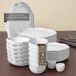 OZ Home Bricard Angles Serviesset 27-delig - Wit Porseleinen Servies - 6 Personnes - Avec Plat de Service