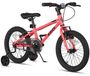 Vélo enfant, 16 pouces, rouge, avec freins à main et béquille