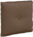 vidaXL Coussin de dossier Marron Tissu 50 x 19 x 45 cm
