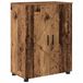 vidaXL Armoire de salle de bain Bois vieilli 60 x 35 x 80 cm Bois traité, Métal