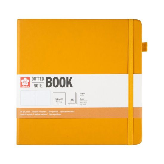 Sakura gestippeld hardcover notitieboek 20x20 cm
