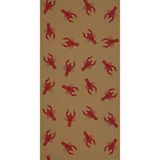 Beistle 24" x 50' New Orleans Thema Rivierkreeften Print Kraftpapier Tafelrol, Mardi Gras Feestbenodigdheden Tafelhoezen, Bruin/Rood