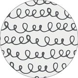 Bonateks, Ronde digitaal bedrukte muismat, antislip onderkant, voor kantoor en thuis, diameter: 22 cm