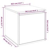 VidaXL Commode Bruin Eikenhout 40,5x40x40 cm