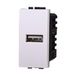 IXTRIMA USB-stekkermodule 5 V 2,1 A, kleur wit, compatibel met Bticino Living Light/International, 1 stuk